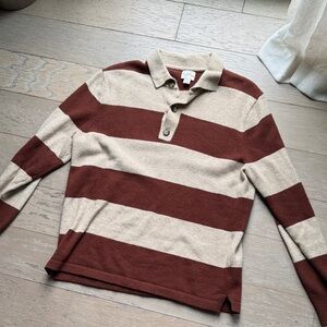 J. Crew rugby Striped Polo